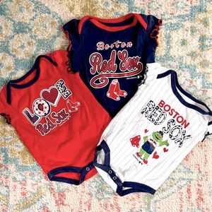 Red Sox Baseball Onesies